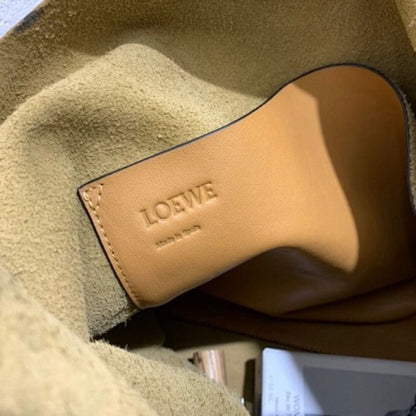 Loewe Bow Oversized Leather Shoulder Bag.