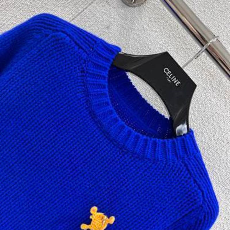 Celine Crewneck Sweater in blue