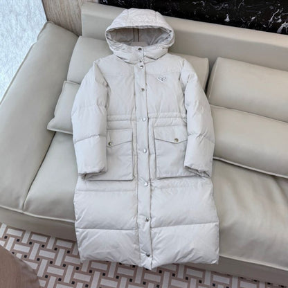 Prada long puffer coat.