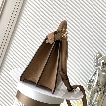 Fendi Peekaboo hand-woven brown leather ISeeU Small bag