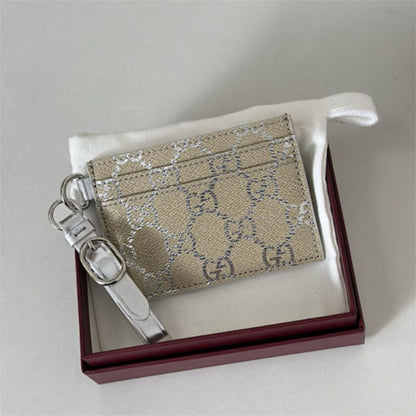 Gucci GG Emblem card case with strap