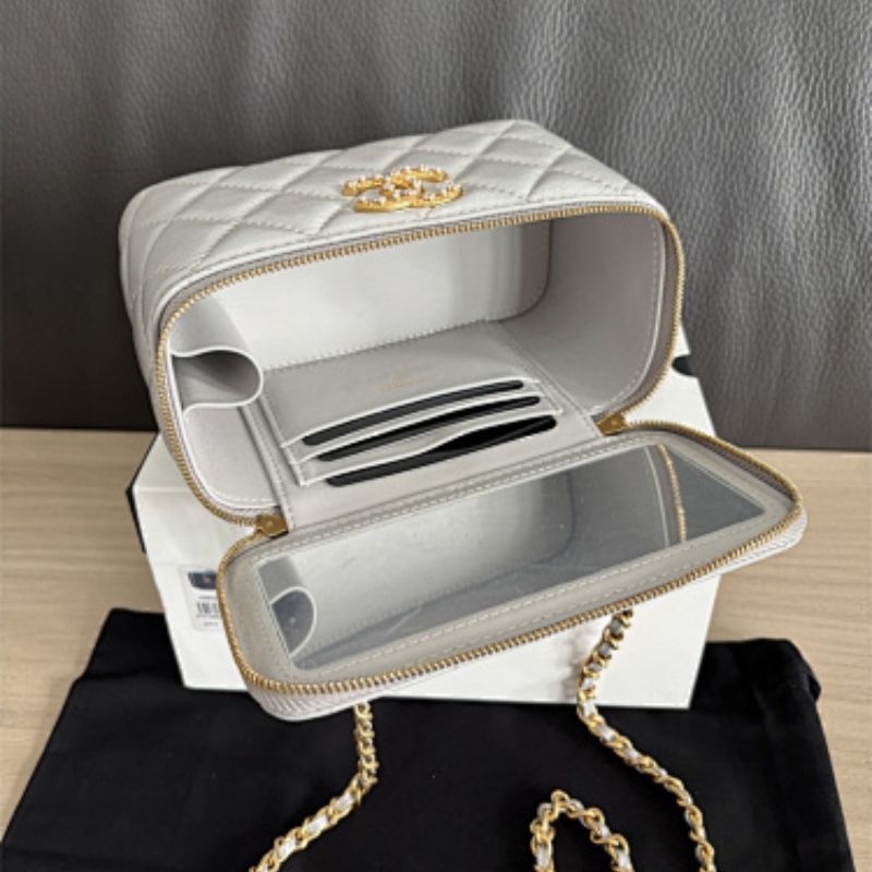 Chanel Quilted Lambskin Vanity Case,