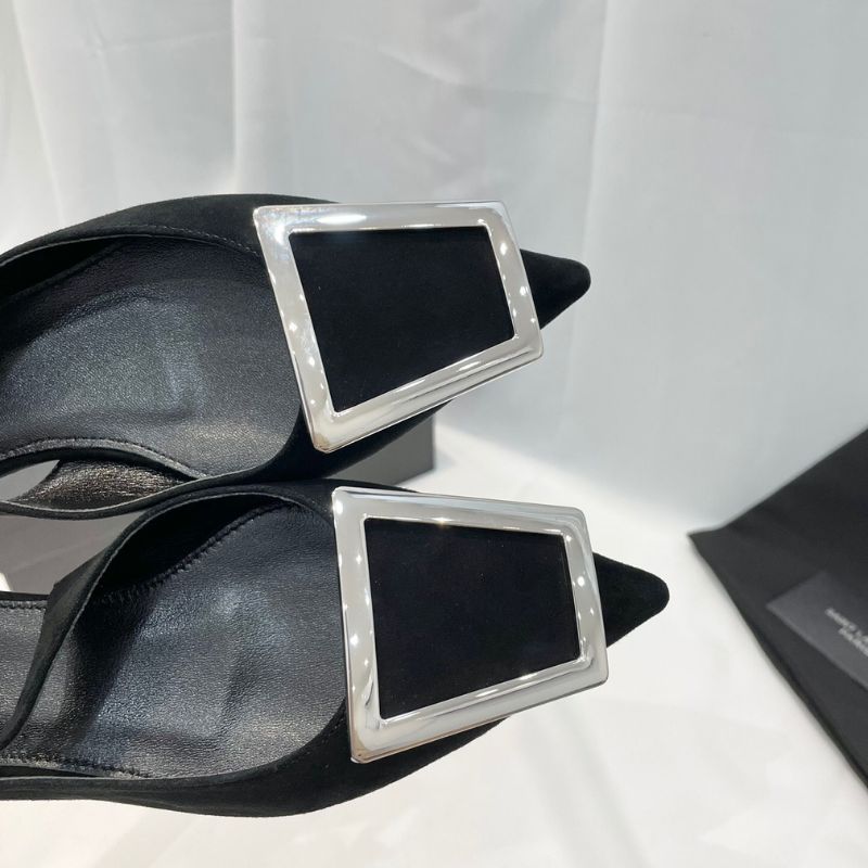 Saint Laurent Maxine sling-back ballerina flats.