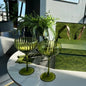 Gucci green-tinted glassware,