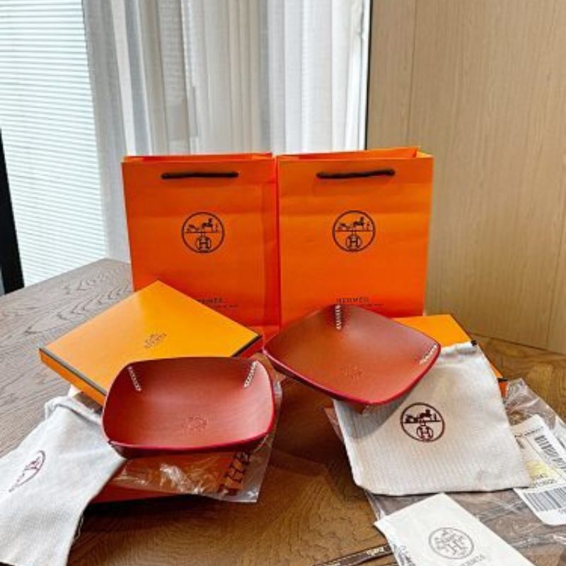 Hermès leather change trays