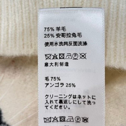 Celine Blouson Sweater in Wool pink floral-style