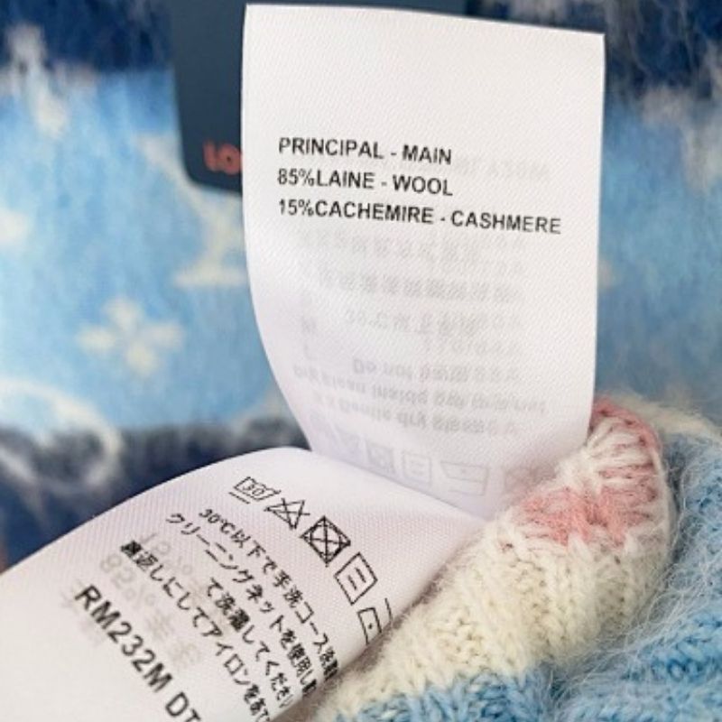Louis Vuitton Striped Monogram Crewneck sweater.