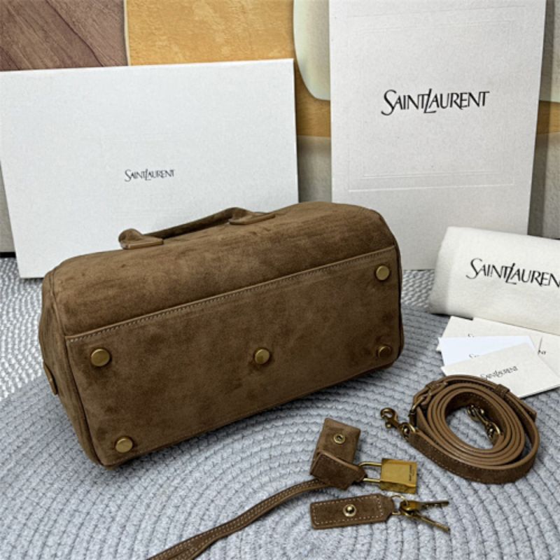Saint Laurent Sac De Jour Boston in Suede.