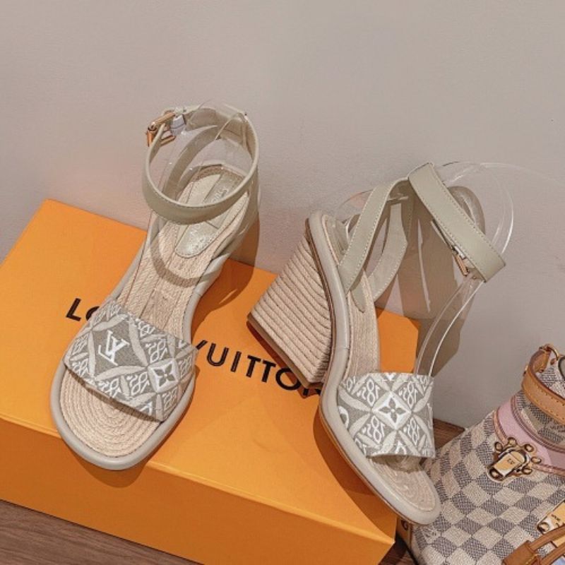 Louis Vuitton Maia Wedge Sandals.