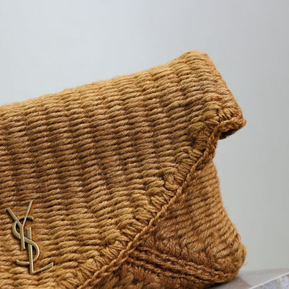 Saint Laurent Cassandre large envelope pouch.