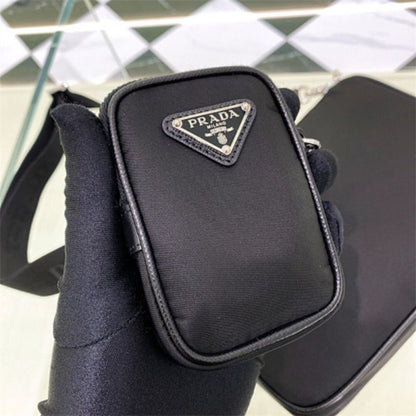 Prada Re-Nylon and Saffiano Leather Shoulder Bag,