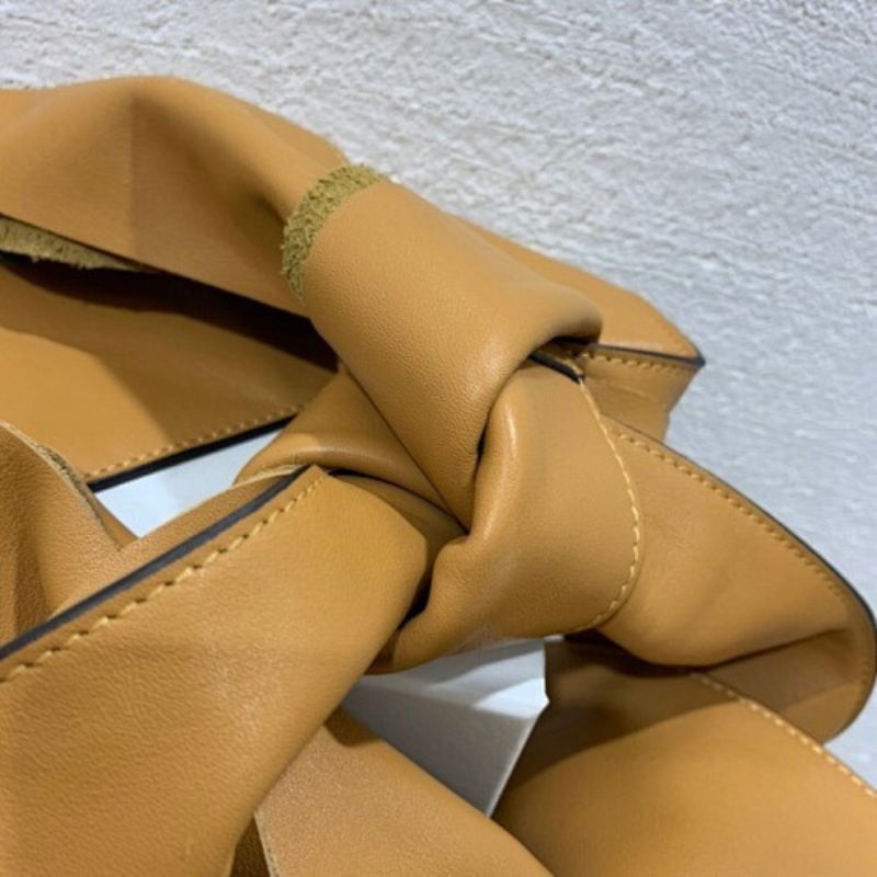 Loewe Bow Oversized Leather Shoulder Bag.