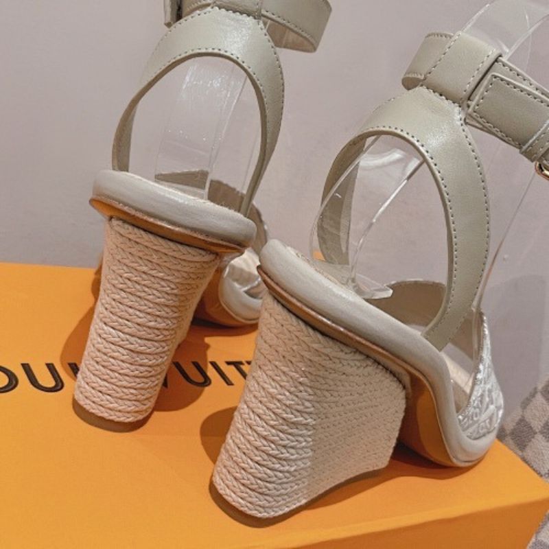 Louis Vuitton Maia Wedge Sandals.