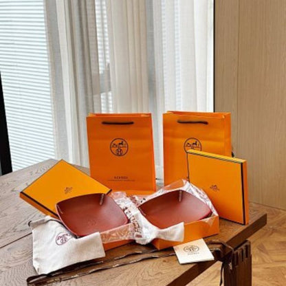 Hermès leather change trays