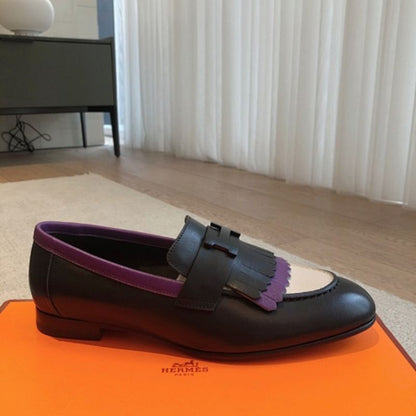 Hermès Royal Loafers in a striking multi-color black