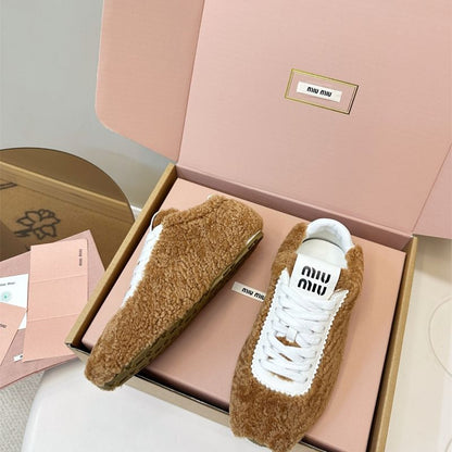 Miu Miu Plume Shearling Sneaker