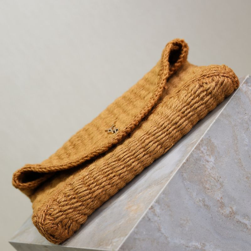 Saint Laurent Cassandre large envelope pouch.