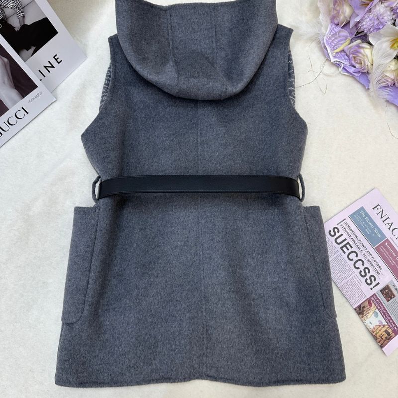 Prada felted wool hooded vest