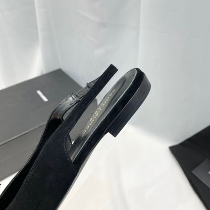 Saint Laurent Maxine sling-back ballerina flats.