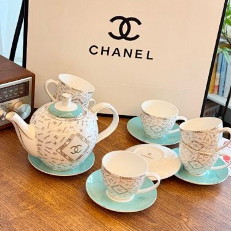Chanel collection of porcelain tea sets