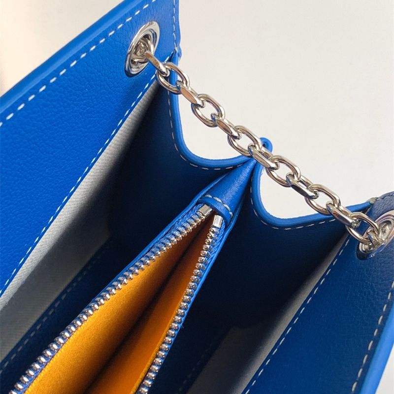 Goyard Rouette Structuré Mini Bag in a vibrant sky blue