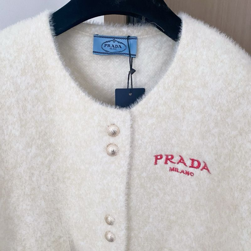 Prada mohair-blend cardigan.