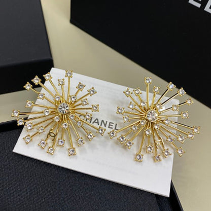 Chanel "Comète" starburst cluster earrings,