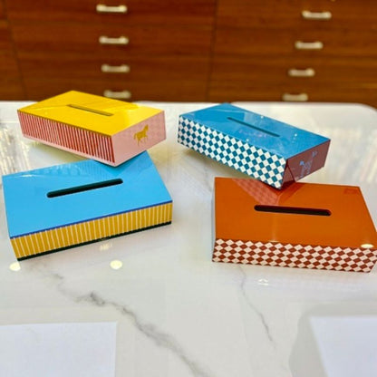Hermès the Les Cabanes Tissue Box.