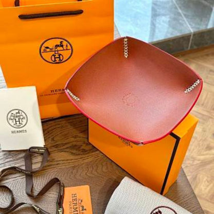 Hermès leather change trays