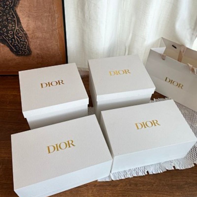 Dior-inspired leather tissue boxes