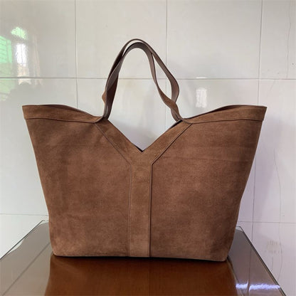 Saint Laurent Y Tote bag in suede.