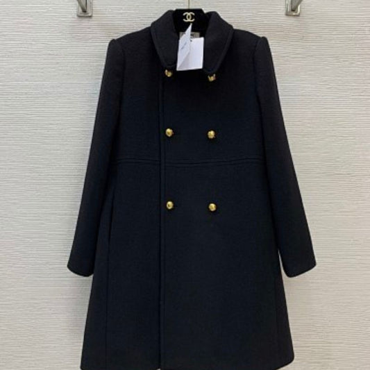 Celine double-breasted coat in double faced cashmere.