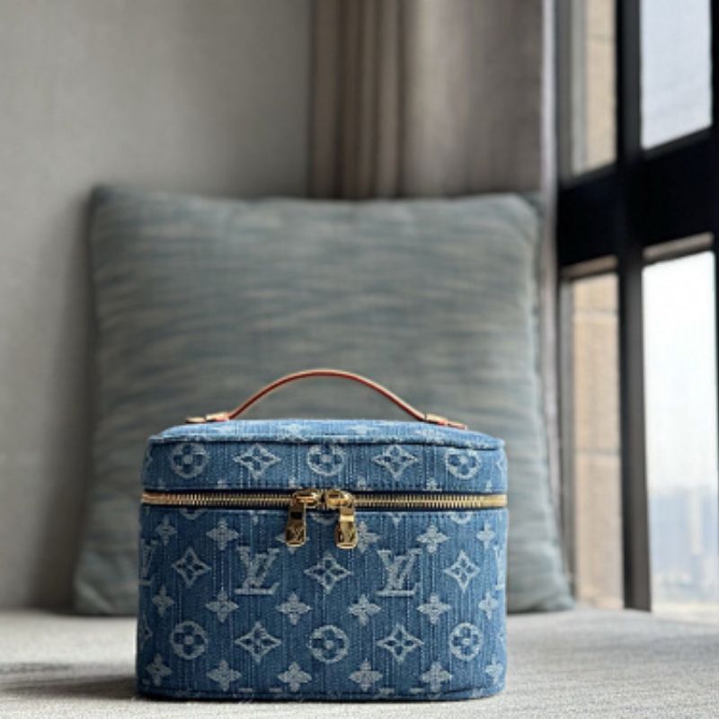 Louis Vuitton Nice Mini Vanity Case in Monogram Denim.