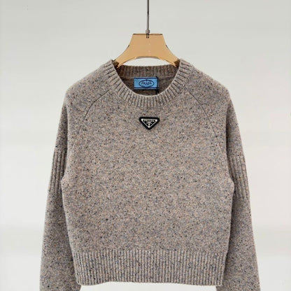 Prada melange crew-neck sweater