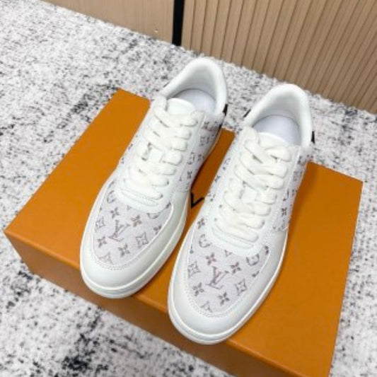 Louis Vuitton Rivoli Sneakers in white leather.