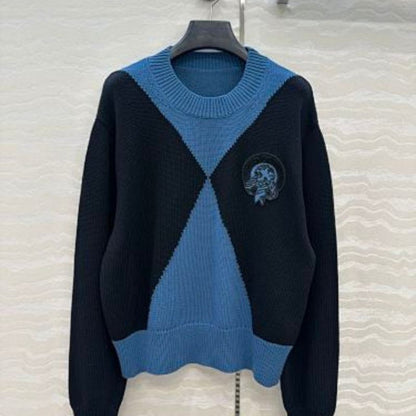 Hermès "Candy Libris" long-sleeve twillaine sweater