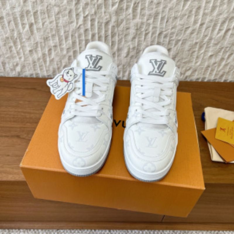 Louis Vuitton LV Trainer in a white Monogram