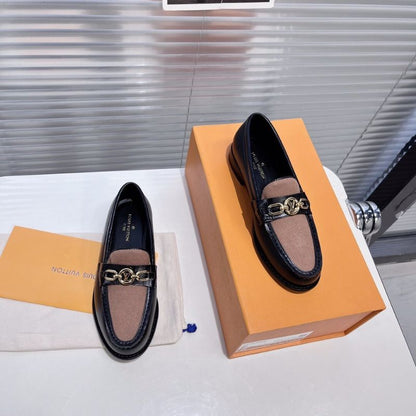 Louis Vuitton Chess Flat  brown Monogram canvas Loafers