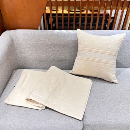 LVacation Beach Towel and Cushion Sets by Louis Vuitton.