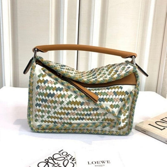 Loewe Puzzle Small Woven Bag.