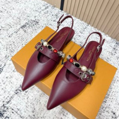 Louis Vuitton LV Vibe Slingback Flat Ballerinas