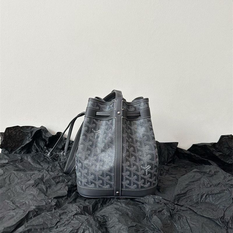 Goyard Petit Flot Bucket Bag in the grey