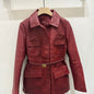 Gucci GG Embossed Leather Jacket