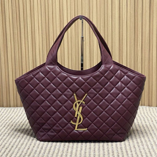 Saint Laurent Icare tote bag, crafted from quilted nappa leather.