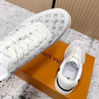 Louis Vuitton Rivoli Sneakers in white leather.
