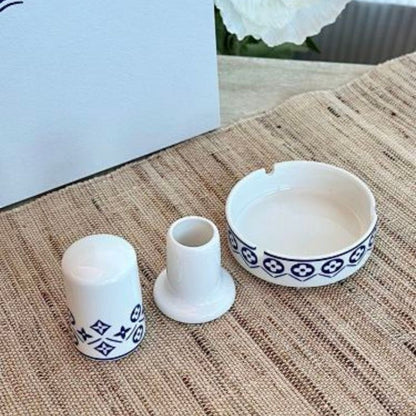 Louis Vuitton Monogram Flower Tile Tableware Collection.