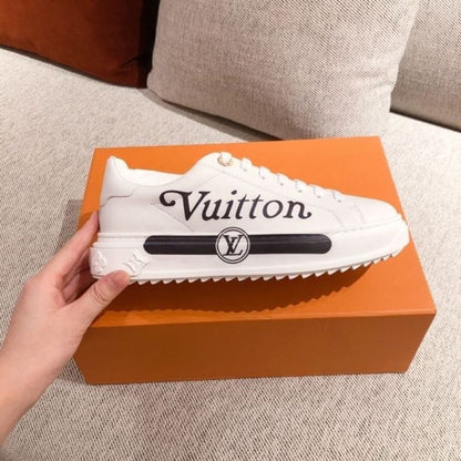 Louis Vuitton Time Out Sneakers in an all-white
