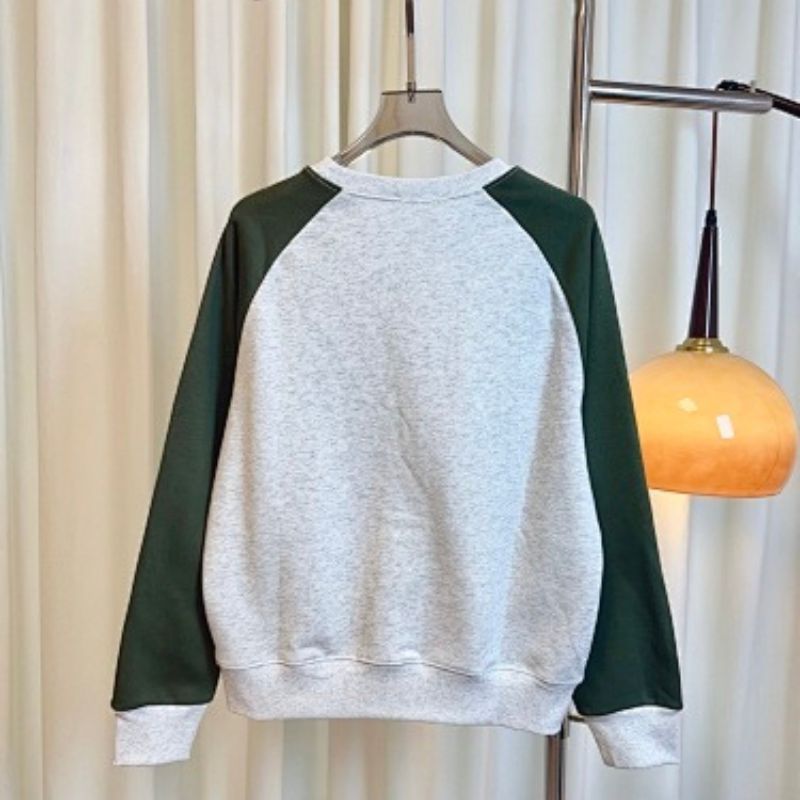 Celine Blason Loose Sweatshirt in Cotton Fleece,