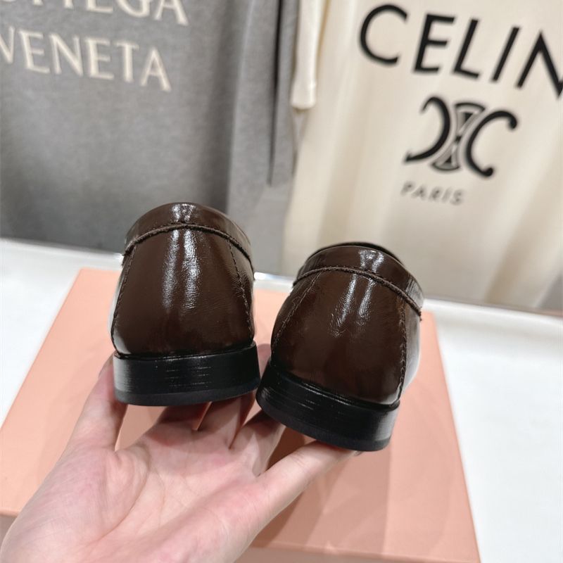 Miu Miu Logo-Embossed Slip-On Loafers