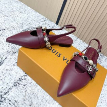 Louis Vuitton LV Vibe Slingback Flat Ballerinas